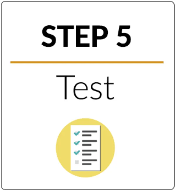 Step 5 Test Step